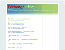 Tablet Screenshot of blog.echangeur.org